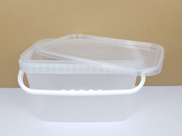 Wiaderko plastikowe z pokrywką transparent 5L - obrazek 5