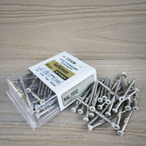 Wkręty nierdzewne COLOR-MATCH 4x50mm T15 A2 Antyczny RAL7032 50szt.