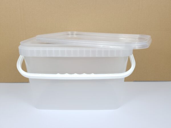 Wiaderko plastikowe z pokrywką transparent 5L - obrazek 6