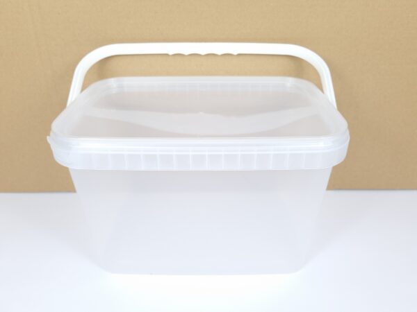 Wiaderko plastikowe z pokrywką transparent 5L