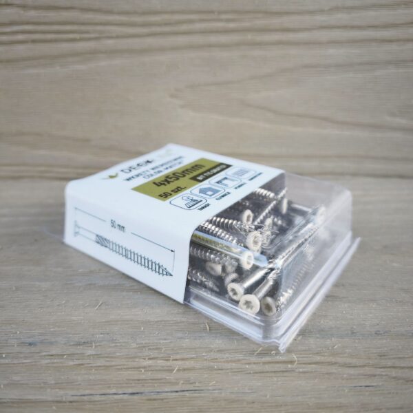 Wkręty nierdzewne COLOR-MATCH 4x50mm T15 A2 Beige RAL1015 50szt. - obrazek 4