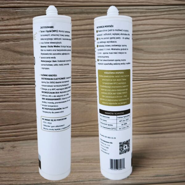 Klej hybrydowy BOND PRO Szary 400g / 290ml - obrazek 4