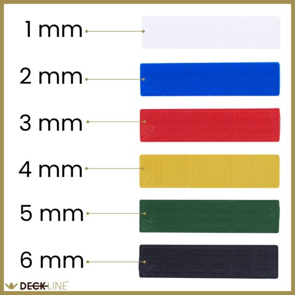 Podkładki montażowe dystansowe 24mm MIX 300szt. 1-6mm M24300 - obrazek 5