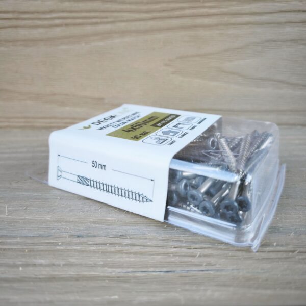Wkręty nierdzewne COLOR-MATCH 4x50mm T15 A2 Grafit RAL7046 50szt. - obrazek 3