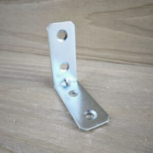 Kątownik łączeniowy wąski 50x50xH20x2mm wzmocniony ocynk galwaniczny