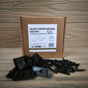 Klips montażowy (PP) NEXO z wkrętem nierdzewnym C2 [T15] 50szt.