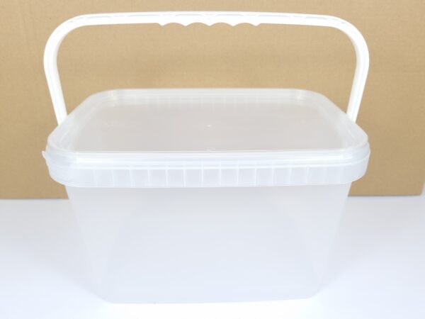 Wiaderko plastikowe z pokrywką transparent 5L - obrazek 3