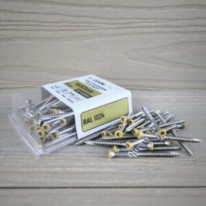 Wkręty nierdzewne COLOR-MATCH 4x50mm T15 A2 Złoty Dąb RAL1024 50szt.