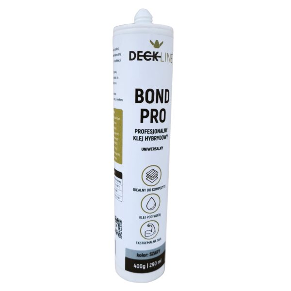 Klej hybrydowy BOND PRO Szary 400g / 290ml